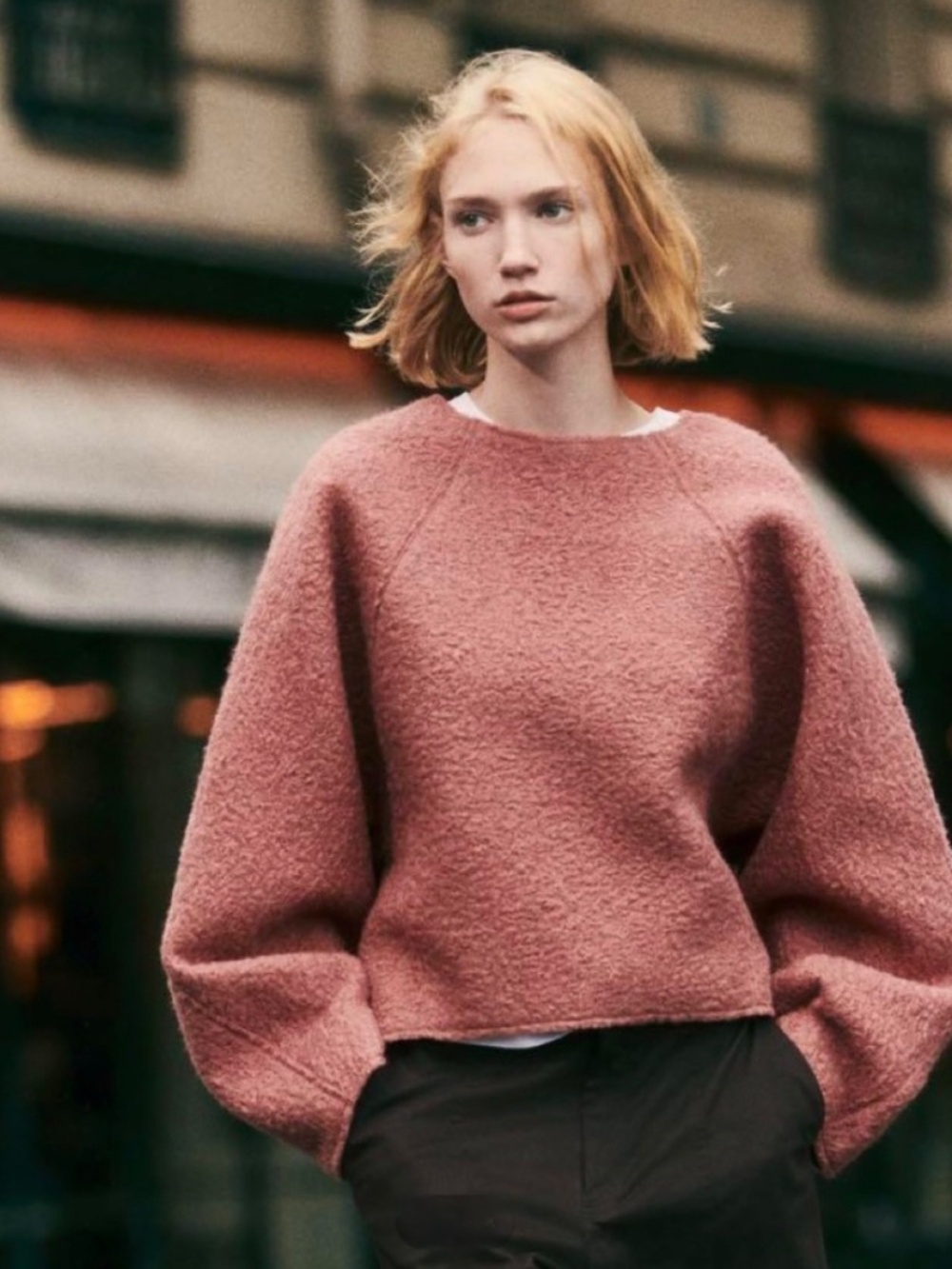 ZARA Boucle Knit Sweater